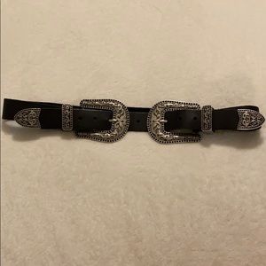 Asos double buckle belt